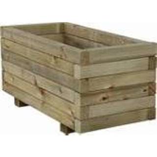 👉 Houten bloembak bloembakken plantenbakken rechthoek 80cm 8717438824147