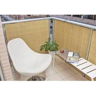 👉 Tuinscherm bamboe kunststof PVC tuinafscheiding balkonscherm 1x5m 8718481397350