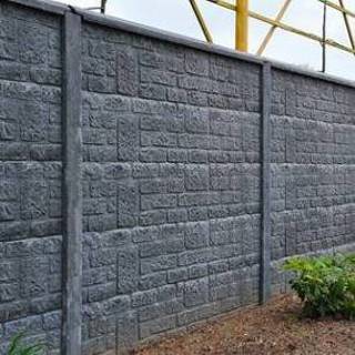 👉 Betonschutting brickstone enkel hoog 200x231cm 8718481764619