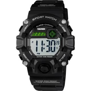 👉 Digitale horloge zwart kinderen SKMEI 1484 multifunctionele digitaal buiten 50m waterdicht Sport Watch(Black) 6922965143094