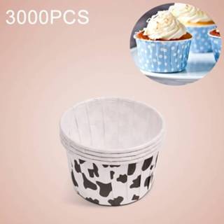 👉 Cupcake 3000 stuks koe plek patroon ronde lamineren Cake Cup Muffin gevallen Chocolade Liner bakken grootte: 5 x 3.8 3 cm 6922152985162