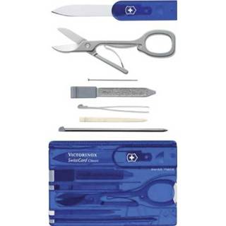 👉 Rood Victorinox SwissCard 0.7100.T Zakgereedschapsset Aantal functies: 10 Robijn-rood 7611160013590