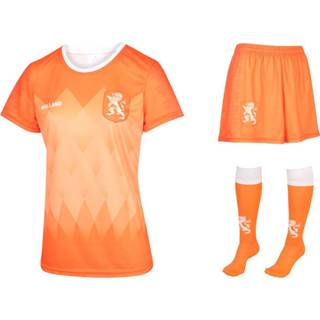 👉 Voetbal tenue oranje vrouwen meisjes Nederlands Elftal Dames Voetbaltenue Thuis Eigen naam 2019-2021 Meisjes-Vrouwen