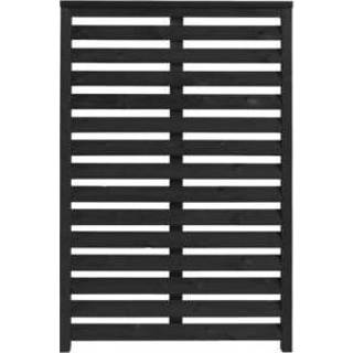 👉 Tuinscherm zwart houten Kyoto 80 x 120 CM 5703393191038