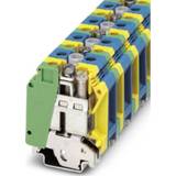 👉 Phoenix Contact UK 35-PE/N 3008054 Installatierandaardeklem Aantal polen: 4 0.75 mm² 35 mm² Groen-geel, Blauw 10 stuks