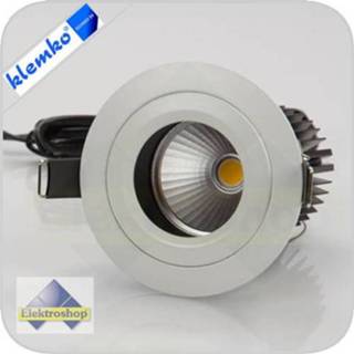 👉 Inbouwspot Klemko Led inbouw spot met anti reflectie zone. 9W 3000K 866360 8716643056022