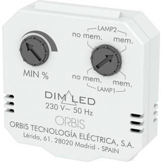 👉 ORBIS Zeitschalttechnik OB200010 Dimmer (inbouw) Geschikt voor lampen: Gloeilamp, Spaarlamp, Halogeenlamp, LED-lamp Wit