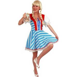 👉 Jurk blauwe vrouwen Bavaria Oktoberfest voor dames