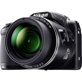 👉 Nikon Coolpix B-500 Digitale camera 16 Mpix Zoom optisch: 40 x Zwart Full-HD video-opname, Klapbaar display, Bluetooth