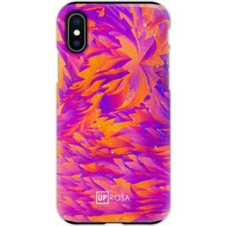 Kunststof XS Aspirin Flowers backcover hoes paars Uprosa - iPhone X / 5060476321141