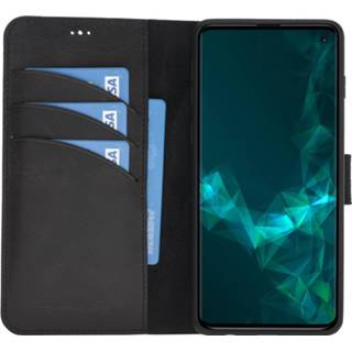 👉 Zwart leer echt ruimte voor papiergeld bookwallet flip hoes NorthLife - Uitneembare 2-in-1 sleepcover bookcase Samsung Galaxy S10 Tiguan 8691051614661