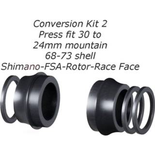 👉 Trapas zwart Chris King Press Fit Conversion Kit - Reserveonderdelen trapassen