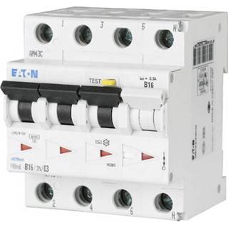 👉 Eaton 170955 Aardlekschakelaar/zekeringautomaat 4-polig 10 A 0.3 A 415 V/AC