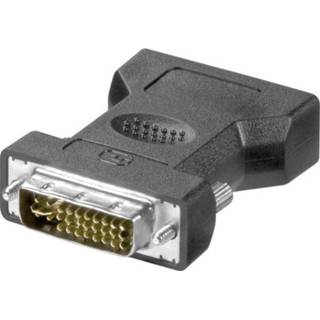 Goobay DVI / VGA Adapter [1x DVI-stekker 24+5-polig - 1x VGA-bus] Zwart
