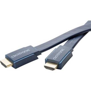 👉 Clicktronic HDMI Aansluitkabel [1x HDMI-stekker - 1x HDMI-stekker] 2 m Blauw