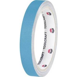 TOOLCRAFT HEB38L10BC Textieltape HEB38L10BC Blauw (l x b) 10 m x 38 mm 1 rollen