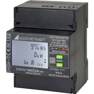 👉 Gossen Metrawatt U2387-V012 kWh-meter 3-fasen met S0-interface Digitaal Conform MID: Ja