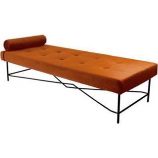 👉 Oranje Kick Velvet Chaise Lounge - Puck 8719274324201