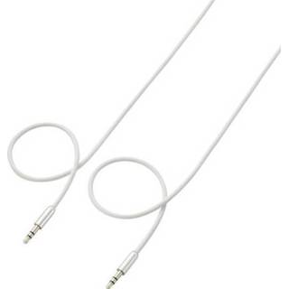 👉 Wit SpeaKa Professional Jackplug Audio Aansluitkabel [1x male 3.5 mm - 1x mm] 1 m SuperSoft-mantel 4016138772661