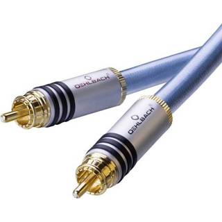 👉 Blauw Cinch Audio Aansluitkabel [2x Cinch-stekker - 2x Cinch-stekker] 1.75 m Vergulde steekcontacten Oehlbach XXL® Series 2 4003635132050
