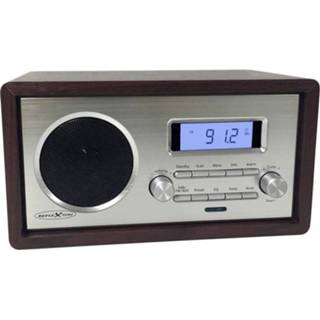 Tafel radio hout Reflexion HRA1250 FM Tafelradio AUX 4260035676755