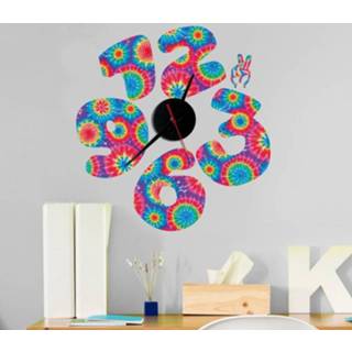 👉 Klok nederlands Hippie stijl sticker
