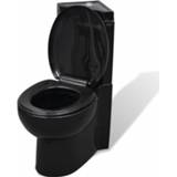 👉 Keramisch active zwart Toilet voor in de hoek 8718475881995