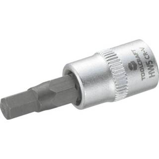 TOOLCRAFT M5 816074 Veeltandig (XZN) Dopsleutel-bitinzet 5 mm 1/4 (6.3 mm) 4016138758429