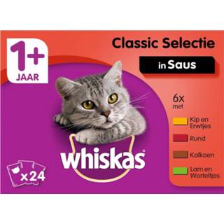 👉 Kattenvoer Whiskas 1+ Classic Selectie Groenten In Saus - 24x100 g 3065890080089