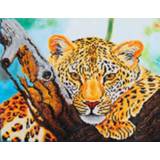 👉 One Size GeenKleur Leopard Look Diamond Dotz: 46x36 cm 4897073240817