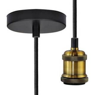 👉 Pendellamp LED E27 Energielabel: Afh. van lamp (A++ - E) Segula Pendelleuchte Chicago Messing 50561 Messing
