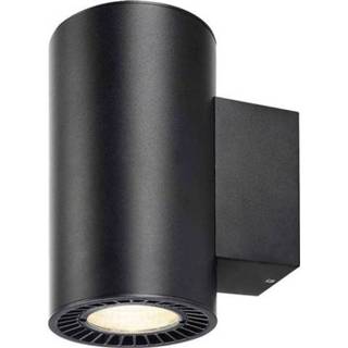 👉 LED-wandlamp 30.4 W Energielabel: LED (A++ - E) Warm-wit SLV Supros 114140 Zwart