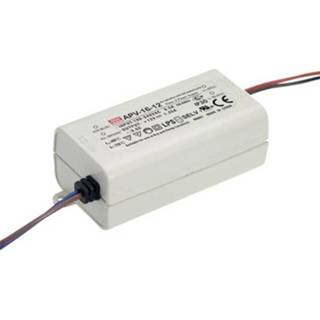 👉 LED-transformator 15 V/DC 15 W 0 - 1 A Constante spanning Mean Well APV-16-15