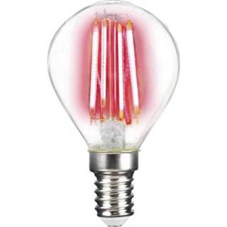 LightMe LED Energielabel B (A++ - E) E14 Kogel 4 W Rood (Ã x l) 45 mm x 78 mm Filament / Retro-LED 1 stuks