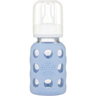 👉 Babyfles blauw glas jongens baby's Lifefactory Glazen blanket 120ml - Gr.tot 125 ml 814943021929
