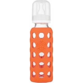 👉 Babyfles oranje glas baby's Lifefactory Glazen papaya 250 ml - Gr.125ml-250ml 814943021967