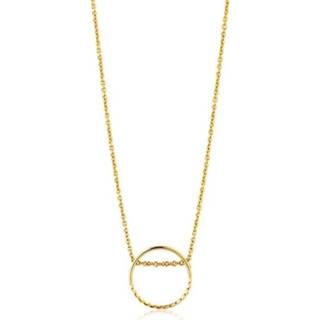 👉 Hals ketting 21 active kinderen vrouwen zilverkleurig zilver geelgoud carbon staal New Bling 9NB-0143 - Zilveren collier met hanger zirkonia rond 6 mm lengte 40 + 5 cm 4971850443346 8718834271856