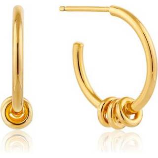 👉 Halsketting zilverkleurig geelgoud carbon staal zilver 21 active kinderen vrouwen New Bling 9NB-0143 - Zilveren collier met hanger zirkonia rond 6 mm lengte 40 + 5 cm 4971850443346 8718834271856