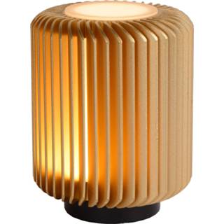 👉 Tafel lamp goud Lucide TURBIN Tafellamp LED 5W H13.7 Ø10.6 Mat 5411212262646
