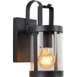 👉 Zwart Lucide LINDELO Wandlicht IP23 E27 H28cm 5411212290366