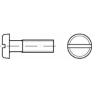 👉 Staal TOOLCRAFT TO-5391270 Platbolkopschroeven M8 50 mm Sleuf ISO 3017 Galvanisch verzinkt 100 stuks 4053199686070