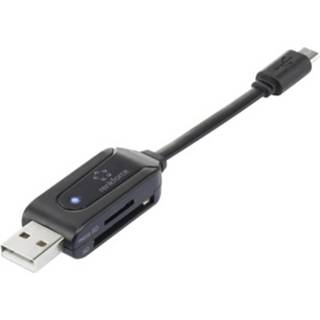 👉 Geheugenkaartlezer zwart Renkforce Externe USB 2.0, Micro-USB 2.0 4016138957327