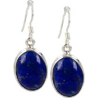 👉 Oorbel zilveren active Oorbellen Lapis Lazuli Ovaal 1000000032734