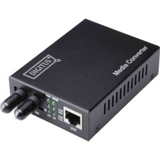 👉 LAN, ST Simplex Netwerk mediaconverter 100 Mbit/s DN-82010-1 Digitus Professional