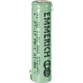 👉 Emmerich Micro ZLF Speciale oplaadbare batterij AAA (potlood) Z-soldeerlip NiMH 1.2 V 650 mAh