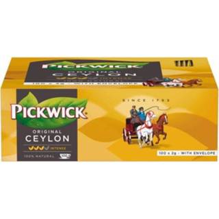 👉 Envelop Thee Pickwick Ceylon 100 Zakjes Van 2gr Met 8711000028742