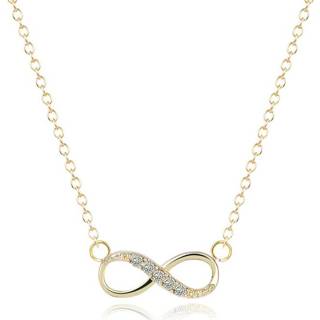 👉 Damesketting goudkleurig vrouwen zilver Hippe dames ketting Infinity Zircon 8720088552728