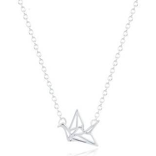 👉 Damesketting zilverkleurig vrouwen zilver LGT Jewels Dames ketting Origami Crane hanger 8720088552964