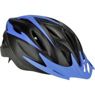 👉 Fiets helm m blauw zwart Fischer Fahrrad Sportiv sw S/M City fietshelm Zwart, Lichtblauw Confectiemaat: 4008153867293