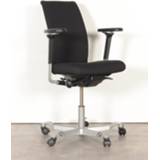 👉 Bureau stoel stof aluminium zwart Bureaustoel HAG H05, zwart, (opnieuw gestoffeerd) 4D armleggers 1458721202620